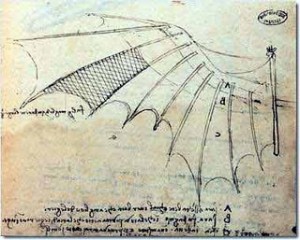 Leonardo da Vinci’s bat wing with proportions