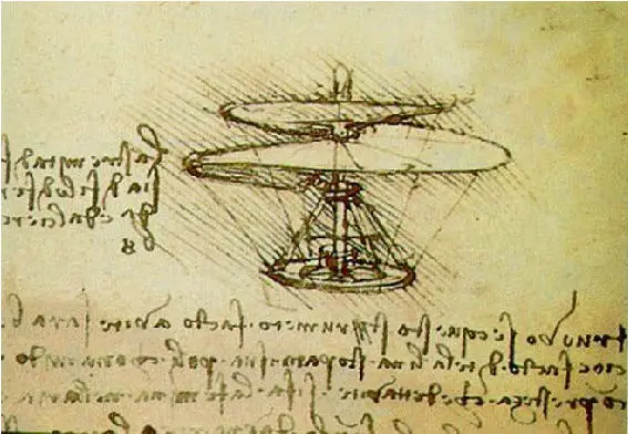 leonardo da vinci helicopter