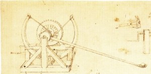 Did Da Vinci design a catapult?