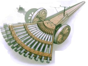 leonardo da vinci’s machine gun