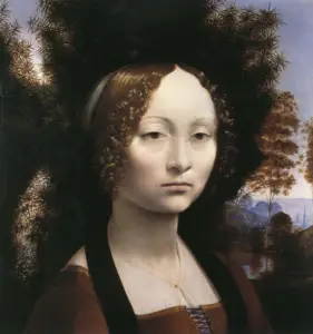 Leonardo da Vinci Paintings, Ginevra de’ Benci, ginevra de benci worth, ginevra de benci value, ginevra de benci pronunciation