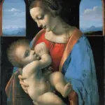 Leonardo da Vinci Famous Paintings, leonardo da vinci madonna litta, madonna litta, benois madonna