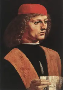 Leonardo da Vinci Paintings, Potrait of a Musician, Leonardo da Vinci Potrait of a Musician