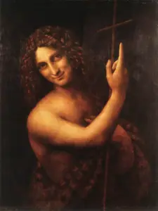 Leonardo da Vinci Paintings, saint john the baptist (leonardo), saint john the baptist leonardo