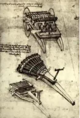 leonardo da vinci machine gun