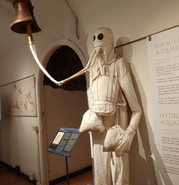 leonardo da vinci inventions diving suit