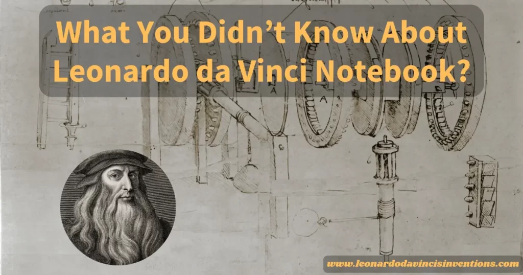 Leonardo da Vinci notebook