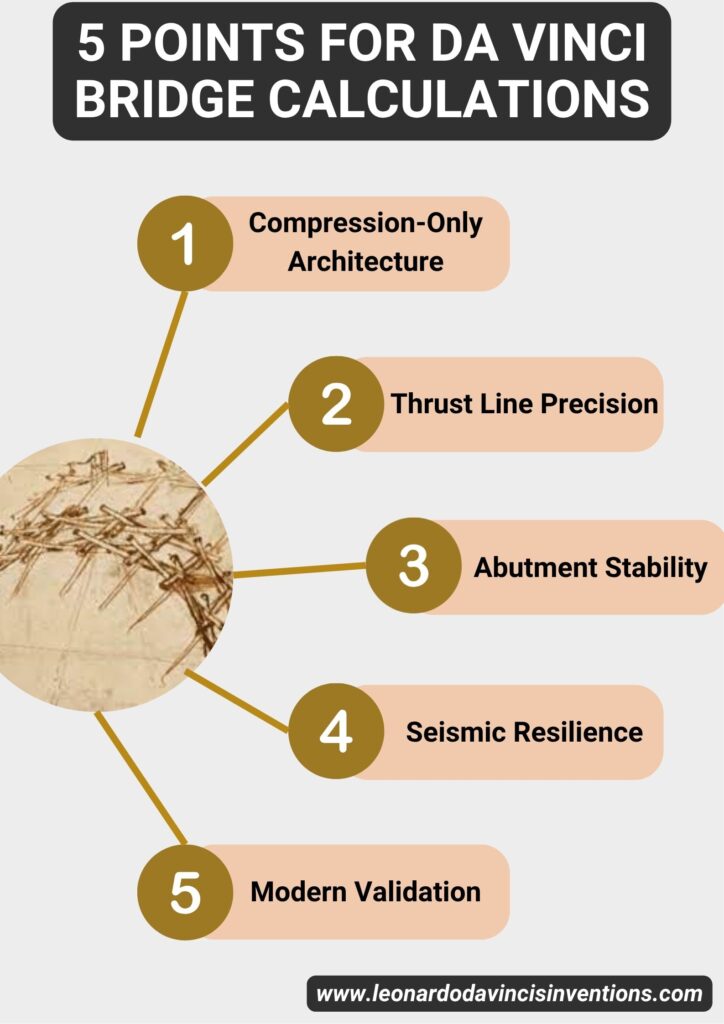 Da Vinci Bridge Calculations