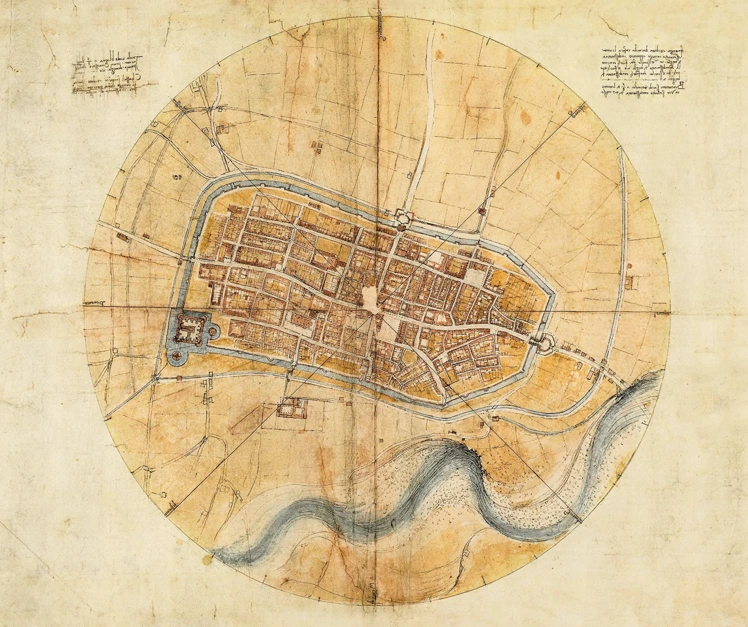 Leonardo da Vinci maps leonardo da vinci map of imola