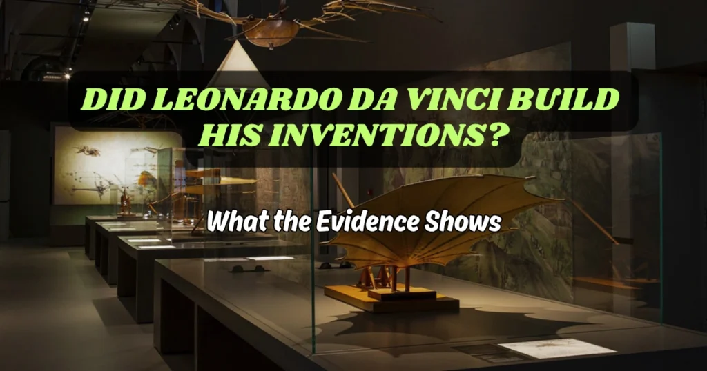 Did Leonardo da Vinci build his inventions