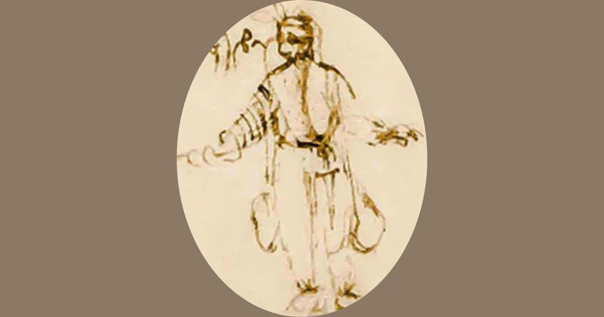 Leonardo da Vinci diving suit study