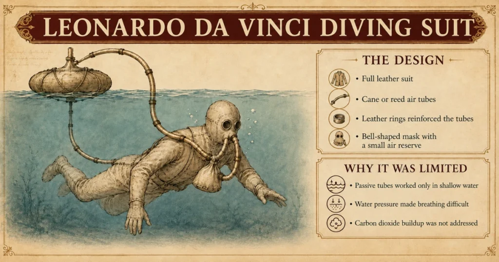 Leonardo da Vinci diving suit Leonardo da Vinci diving suit