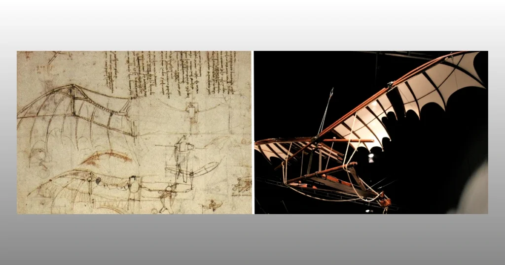 Leonardo da Vinci glider design
