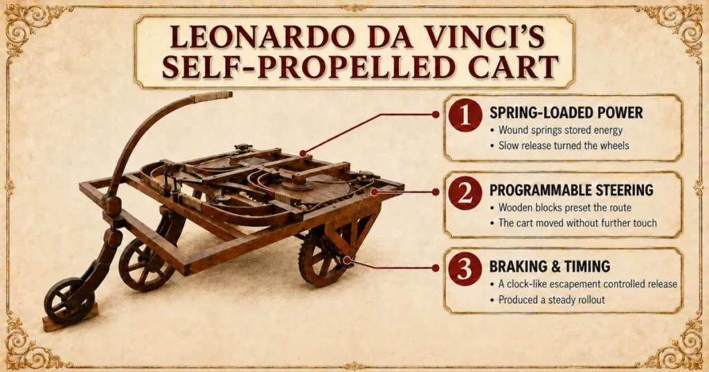 Leonardo da Vinci self propelled cart