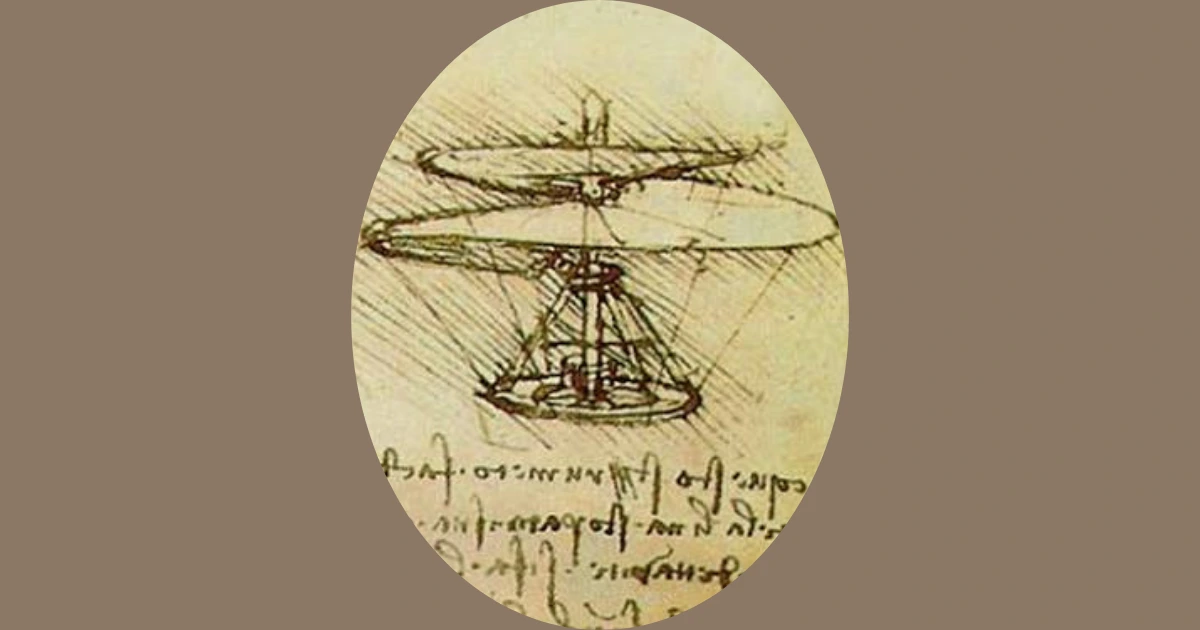 Leonardo da Vinci aerial screw