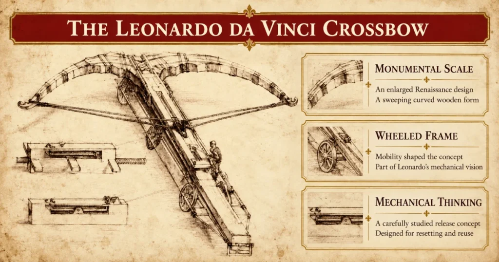 Leonardo da Vinci crossbow Leonardo da Vinci crossbow