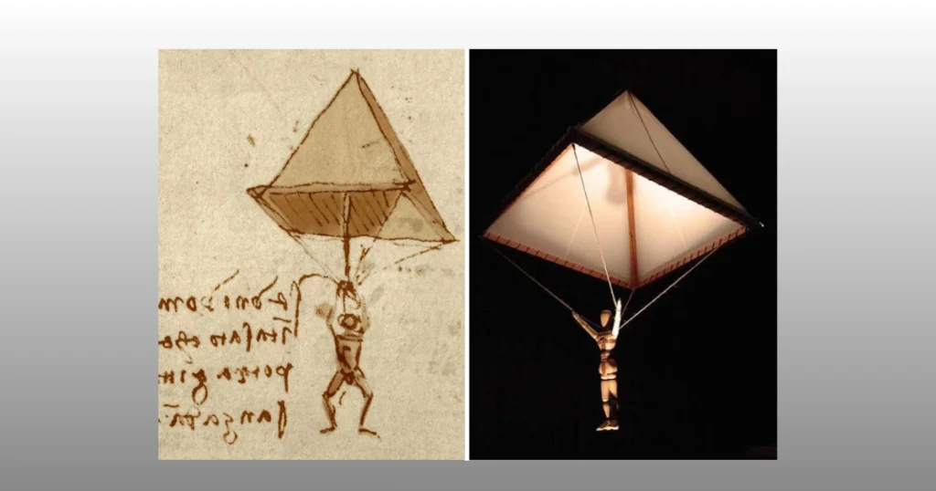 da vinci parachute